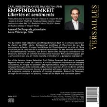 CARL PHILIPP EMANUEL BACH (1714-1788)
EMPFINDSAMKEIT Libertés et sentiments
Arnaud De Pasquale, pianoforte
Anne Thivierge, flûte
VISA 3 SECTACLESversepsar           
