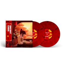 „Ancient China Compilation 002“; Illustration einer asiatischen Frau, zwei rote Schallplatten zu sehen.