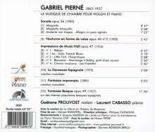 Gabriel Pierne (1863-1937): Werke für Violine &amp; Klavier, CD