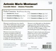 Antonio Maria Montanari (1676-1737): Violinkonzerte op.1 Nr.1,5-8, CD