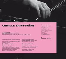Camille Saint-Saens (1835-1921): Ascanio, 3 CDs
