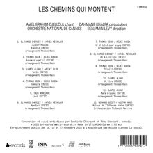"LES CHEMINS QUI MONTENT", Album von Amel Brahim-Djelloul mit Orchester National de Cannes. 12 Lieder aufgelistet.