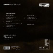 "Sonates de Guerre", Sergeï Prokofiev, Pierre Desangles Piano, Arthur Heuel Violoncelle, Dauer total 73'39.