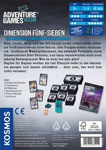 Phil Walker-Harding: Adventure Games Family - Dimension Fünf-Sieben, Spiele