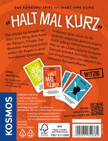 Marc-Uwe Kling: Halt mal kurz, Spiele