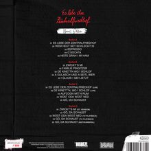 Titel: "Es lebe der Zentralfriedhof Bonus Edition". Vier Seiten mit Titellisten, limitierte Auflage, Logos unten.