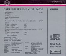 Carl Philipp Emanuel Bach (1714-1788): Klavierkonzerte Wq.31 &amp; Wq.33, CD