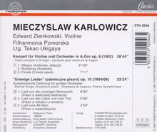 Mieczyslaw Karlowicz (1876-1909): Violinkonzert op.8, CD