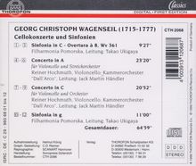 Georg Christoph Wagenseil (1715-1777): Cellokonzerte C-Dur &amp; A-Dur, CD