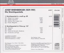 Josef Rheinberger (1839-1901): Streichquartette Nr.1 &amp; 2, CD