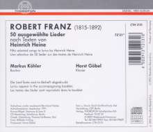 Robert Franz (1815-1892): Heinrich Heine-Lieder, CD