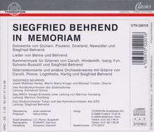 Siegfried Behrend in Memoriam, 2 CDs