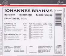 Johannes Brahms (1833-1897): Balladen op.10 Nr.1-4, CD