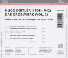 Hugo Distler (1908-1942): Orgelwerke Vol.2, CD