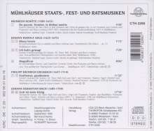 Mühlhäuser Staats-,Fest- &amp; Ratsmusiken, CD