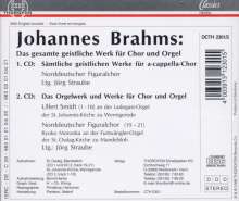 Johannes Brahms (1833-1897): Sämtliche geistliche Chorwerke a cappella, 2 CDs