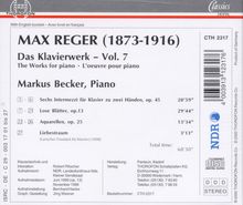 Max Reger (1873-1916): Das Klavierwerk Vol.7, CD