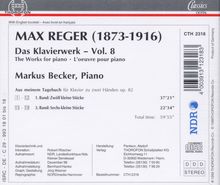 Max Reger (1873-1916): Das Klavierwerk Vol.8, CD