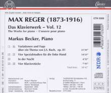 Max Reger (1873-1916): Das Klavierwerk Vol.12, CD