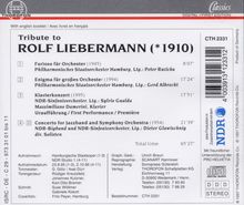 Rolf Liebermann (1910-1999): Konzert f.Jazzband &amp; Orchester, CD