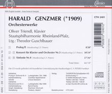Harald Genzmer (1909-2007): Orchesterwerke Vol.1, CD