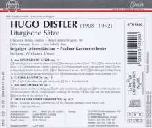 Hugo Distler (1908-1942): Liturgische Sätze op.13, CD