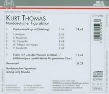 Kurt Thomas (1904-1973): Passionsmusik nach Markus op.6 für 2 4-stimmige Chöre, CD
