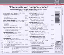 Elisabeth Weinzierl - Flötenmusik von Komponistinnen, CD