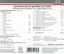 Valerio Fasoli &amp; Katharina Fasoli-von Harten - Kammermusik für Querflöte &amp; Violine, CD