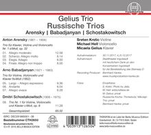 Gelius Trio - Russische Trios, CD