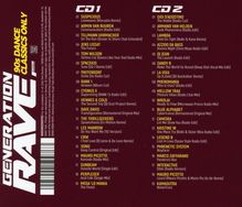 Generation Rave Vol.4: 90s Dance Classics Only, 2 CDs