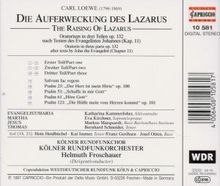 Carl Loewe (1796-1869): Die Auferstehung des Lazarus, CD