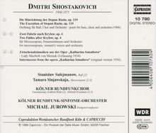 Dmitri Schostakowitsch (1906-1975): Die Hinrichtung des Stephan Rasin op.119, CD