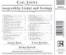 Carl Loewe (1796-1869): Lieder &amp; Balladen, CD