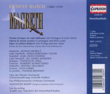Ernest Bloch (1880-1959): Macbeth, 2 CDs