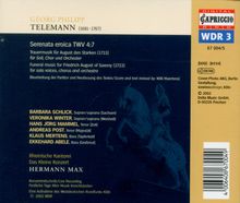 Georg Philipp Telemann (1681-1767): Serenata eroica TWV4:7 "Trauermusik für August den Starken", 2 CDs