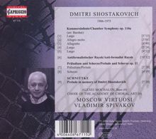 Dmitri Schostakowitsch (1906-1975): Kammersymphonie op.110a, CD