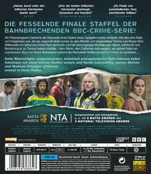 Mehrere Texte loben eine BBC-Crime-Serie. Oben stehen Zitate von "Metro" und "Telegraph". Unten sind BAFTA-Logos.