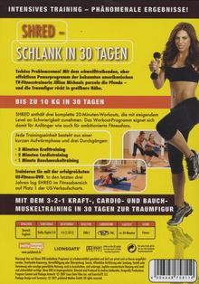 Shred - Schlank in 30 Tagen, DVD