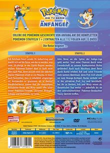 Pokémon Staffel 1 &amp; 2, 13 DVDs