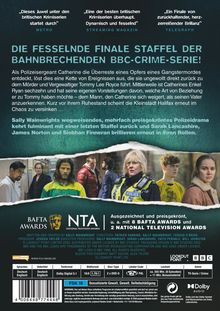 „Die fesselnde finale Staffel der bahnbrechenden BBC-Crime-Serie!“ Dazu Fotos von Charakteren in Polizeiuniformen.