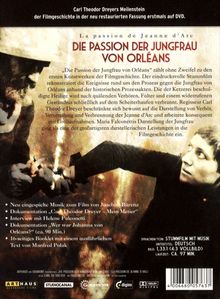 Die Passion der Jungfrau von Orléans (Arthaus Premium), 2 DVDs