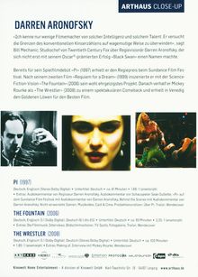 Darren Aronofsky Arthaus Close-Up, 3 DVDs