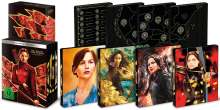 Die Tribute von Panem (10th Anniversary Ultimate Collection) (Ultra HD Blu-ray &amp; Blu-ray im Steelbook), 4 Ultra HD Blu-rays und 4 Blu-ray Discs
