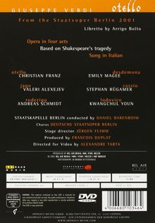 Giuseppe Verdi (1813-1901): Otello, DVD