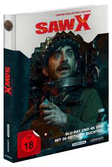 SAW X (Limited Collector's Edition) (Ultra HD Blu-ray &amp; Blu-ray im Mediabook), 1 Ultra HD Blu-ray und 1 Blu-ray Disc
