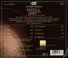 Christoph Schönherr (geb. 1952): Missa In Tempore Incerto, CD