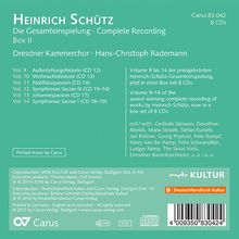 Heinrich Schütz (1585-1672): Heinrich Schütz - Die Gesamteinspielung Box 2 (Carus Schütz-Edition), 8 CDs