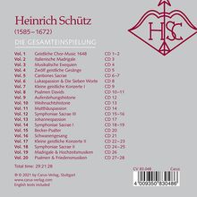Heinrich Schütz (1585-1672): Das Gesamtwerk (Carus Edition), 28 CDs