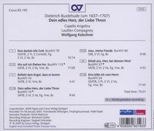 Dieterich Buxtehude (1637-1707): Geistliche Werke II "Dein edles Herz,der Liebe Thron", CD